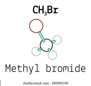 CH3Br Methyl Bromide Molecule