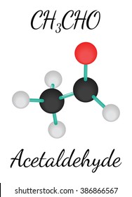 CH3CHO Acetaldehyde Molecule