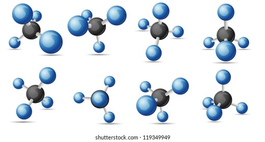 CH4 methane  molecule