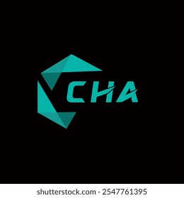 Logotipo minimalista creativo de la letra de CHA. Diseño de logotipo de letra de alfabeto de iniciales de Vector únicas CHA 
