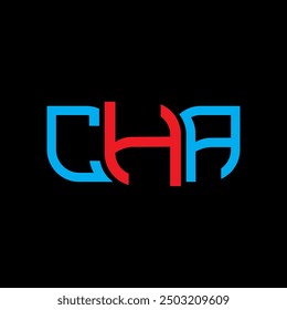 CHA logo design, CHA simple and modern logo. CHA luxurious alphabet design  