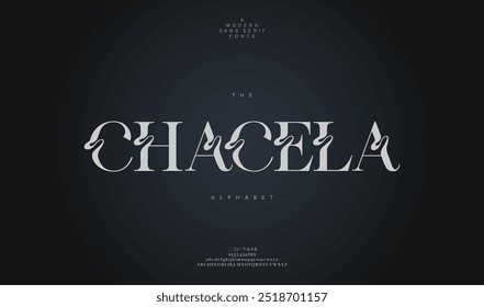 Chacela, luxury wedding alphabet font logo typography decorative elegant vintage retro logo design serif fonts