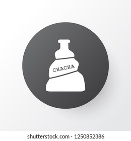 Chacha icon symbol. Premium quality isolated tequila element in trendy style.
