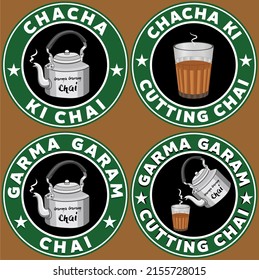 Chacha ki Chai (Uncle's Tea) and Garma Garam Chai artwork popular in Mumbai City