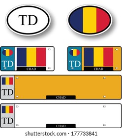chad auto set against white background, abstract vector art illustration, image contains transparency