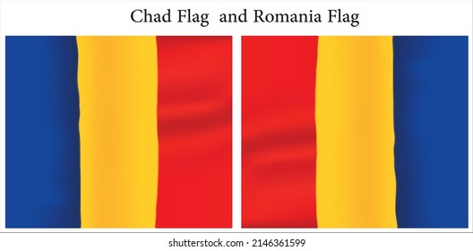 Chad Flag Design and Romania Flag Design