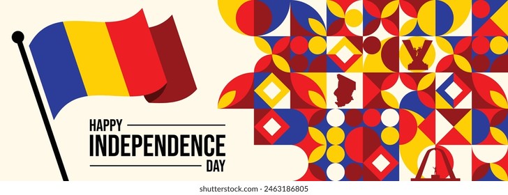 Chad Flag Independence Day Celebration Banners