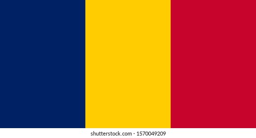 The Chad flag in official colors, embed the map, like the original