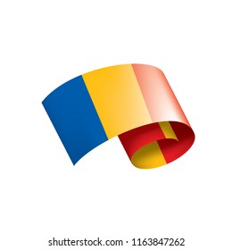 Chad flag, vector illustration on a white background.