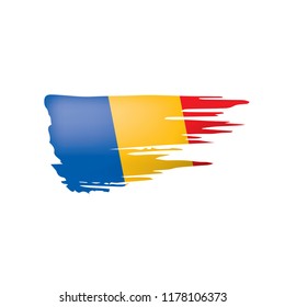 Chad flag, vector illustration on a white background