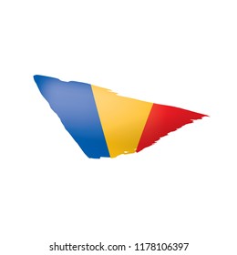 Chad flag, vector illustration on a white background