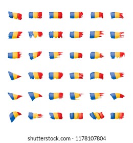 Chad flag, vector illustration on a white background