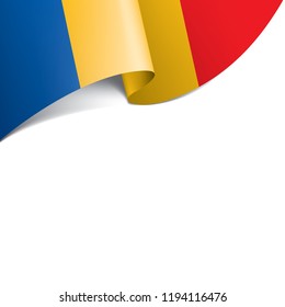 Chad flag, vector illustration on a white background.