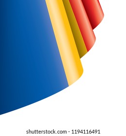 Chad flag, vector illustration on a white background.