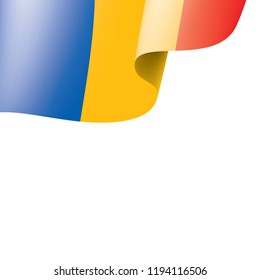 Chad flag, vector illustration on a white background.
