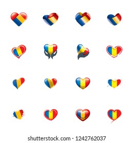 Chad flag, vector illustration on a white background.