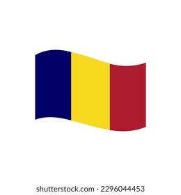 Chad flags icon set, Chad independence day icon set vector sign symbol