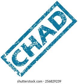 Chad grunge rubber stamp on a white background. Vector illustration 