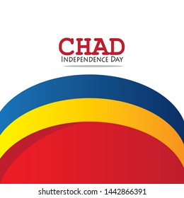 Chad Independence Day Celebration Creative Design Illustration Vector Template - Vector