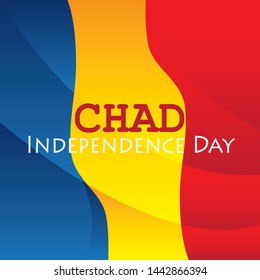 Chad Independence Day Celebration Creative Design Illustration Vector Template - Vector