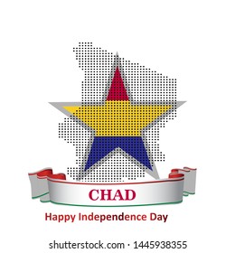 Chad Independence Day Celebration Creative Design Illustration Vector Template - Vector