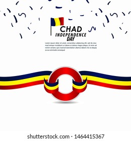 Chad Independence Day Celebration Vector Template Design Illustration