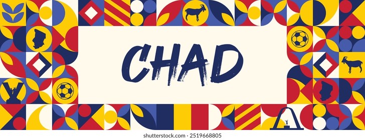 Chad Independence day design illustration collection

