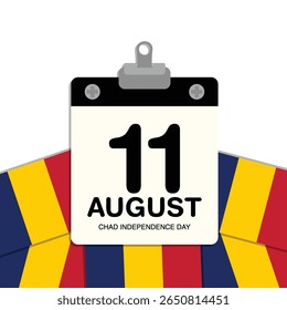 Dia da Independência do Chade Calendário de Parede Pequena