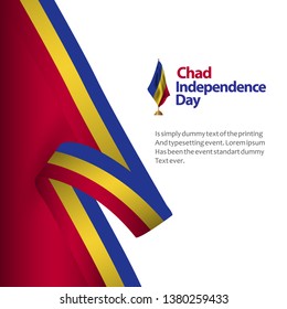 Chad Independence Day Vector Template Design Illustration