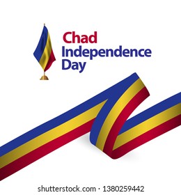 Chad Independence Day Vector Template Design Illustration