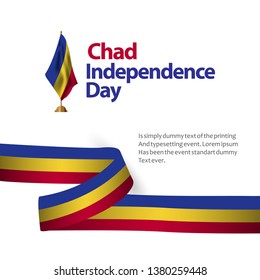 Chad Independence Day Vector Template Design Illustration