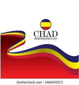 Chad independence day vector template. Design illustration for banner, advertising, greeting cards or print. Design happiness celebration