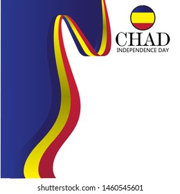 Chad independence day vector template. Design illustration for banner, advertising, greeting cards or print. Design happiness celebration