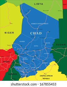 Chad map