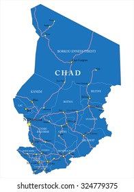 Chad map