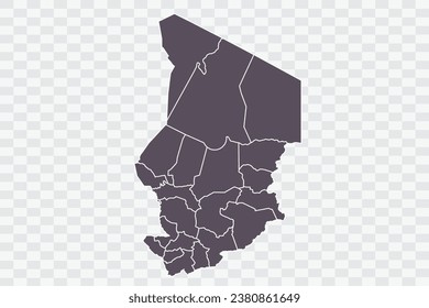 Chad Mapa el color del gráfico en archivos de calidad de fondo blanco Png