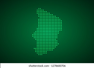 Chad map, internet line, connected points. Chad map with dot .Vector illustration Eps 10.