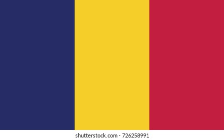 Chad national flag 