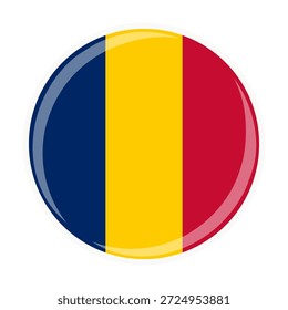Icono oficial del emblema de la bandera del círculo nacional de Chad