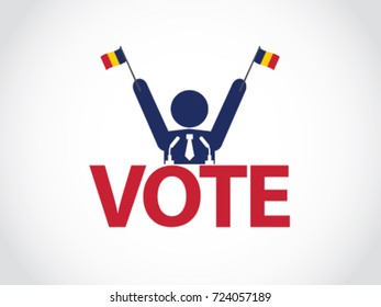 Chad Podium Politician Celebrate Election