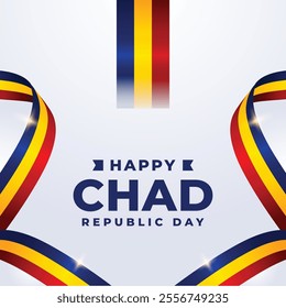Chad Republic day design illustration collection