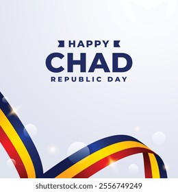 Chad Republic day design illustration collection