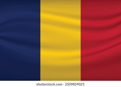Chad Waving Country Flag in Vector illustration