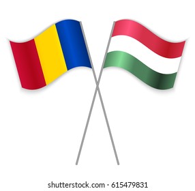 Chadian Hungarian Crossed Flags Chad Combined Stock Vector (Royalty ...