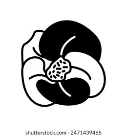 Chaenomeles Japonica Glyph Icon, Vector illustration