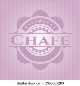 Chafe realistic pink emblem