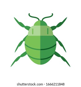 icono del insecto chafer sobre fondo blanco, estilo plano, ilustración vectorial