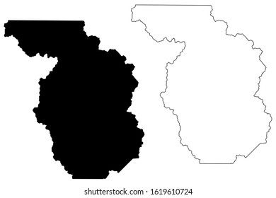 Chaffee County, Colorado (U.S. county, United States of America,USA, U.S., US) map vector illustration, scribble sketch Chaffee map