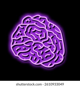 chaga mushroom neon light sign vector. chaga mushroom illustration