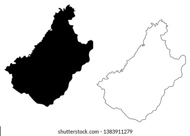 Chagang Province (Democratic Peoples Republic of Korea, DPRK, DPR Korea, Provinces of North Korea) map vector illustration, scribble sketch Chagangdo map